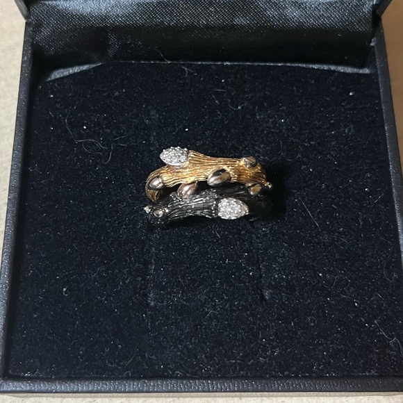 Stephen Dweck Diamonds NWT
Gold /Sterling Branch Stack Rings Size 6 🖤 - Picture 12 of 12